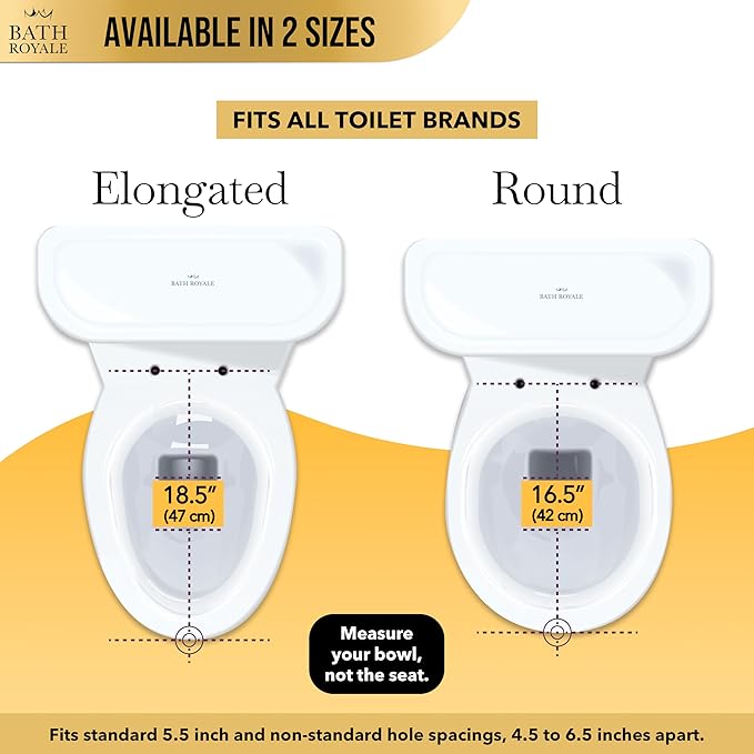 BATH ROYALE Potty Training Seat - Soft Close, Kingsport BR720-02, Round Almond/Bone, Adult/Child Combo