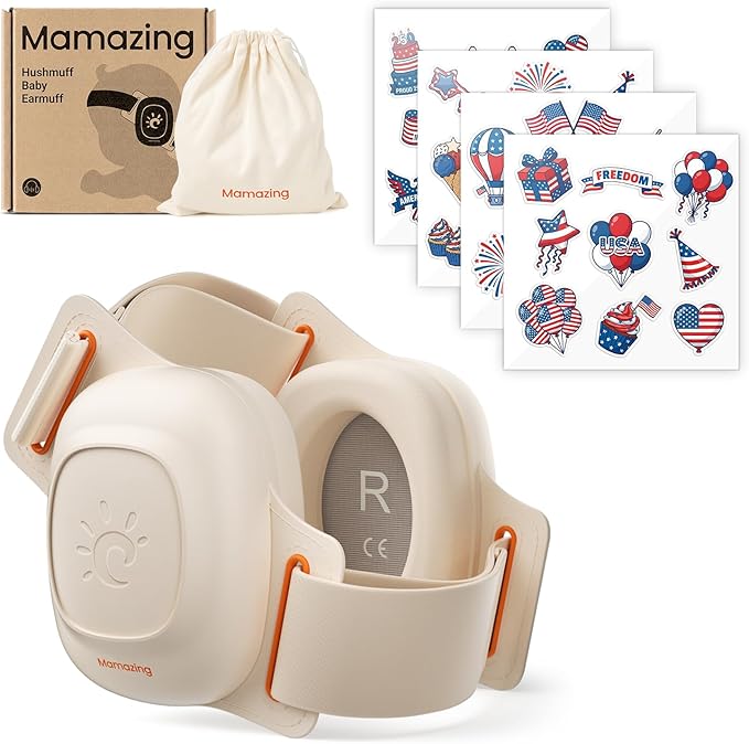 MAMAZING Baby Ear Muff for Newborns & Toddlers 3-48 Months, 25dB Noise Cancelling Headphones for Airplane, Party and Firework