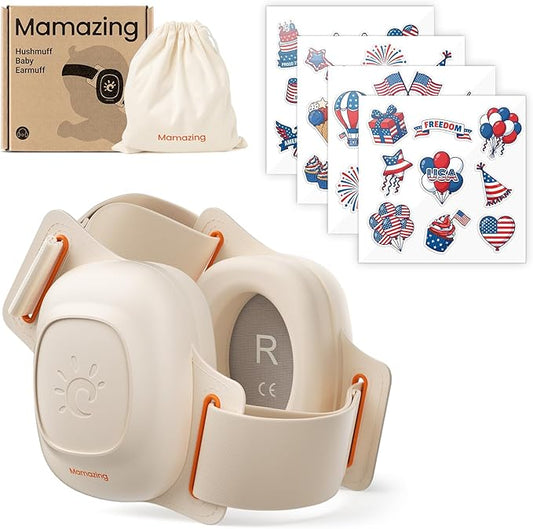 MAMAZING Baby Ear Muff for Newborns & Toddlers 3-48 Months, 25dB Noise Cancelling Headphones for Airplane, Party and Firework