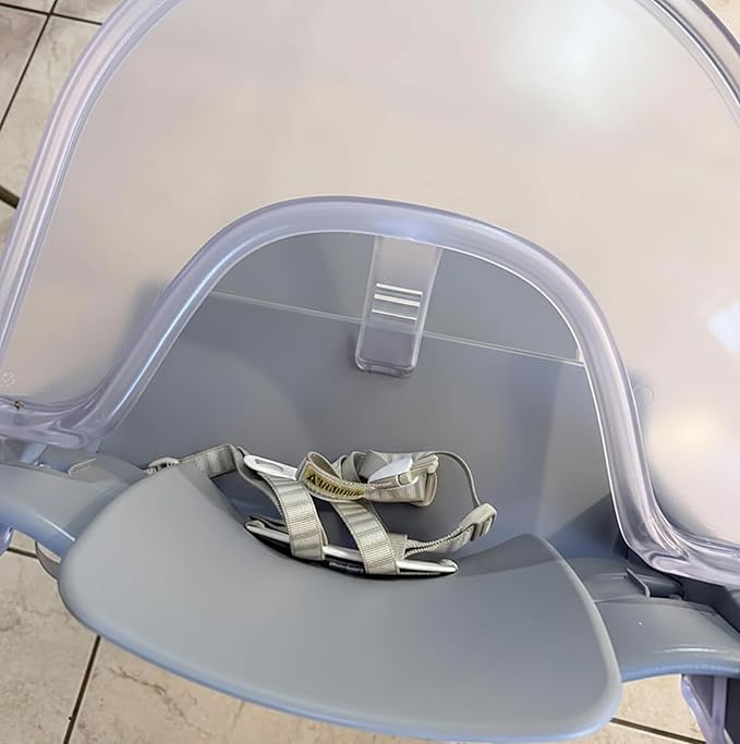High Chair Tray for Stokke Tripp Trapp - Clear - No Baby Set Needed. Suction Surface. Snap-on. BPA Free.