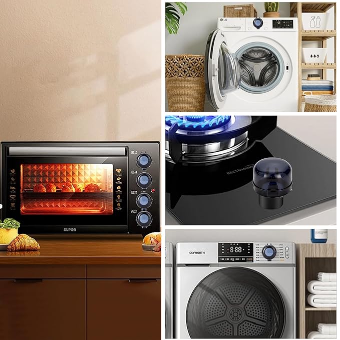 Stove Knob Safety Covers, 6 Pack Heat Resistant Gas Stove Knob Locks Covers, Oven Knob Covers for Child Safety, Stove Handle Gas Burner Covers for Kids Pets, Baby Child Proof Stove Knob Safety Cover