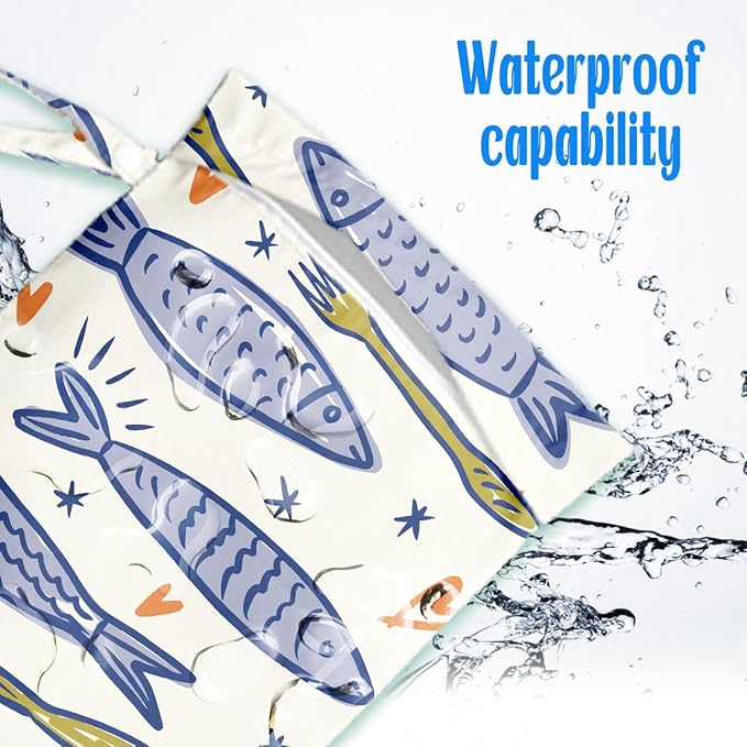 Wet Dry Wet Bag for Swimsuit Towel Baby Travel Cloth Diapers Beach Gym Toiletries Makeup Storage Bag Summer Vacation Essential Holiday Summer Vibes Sardines