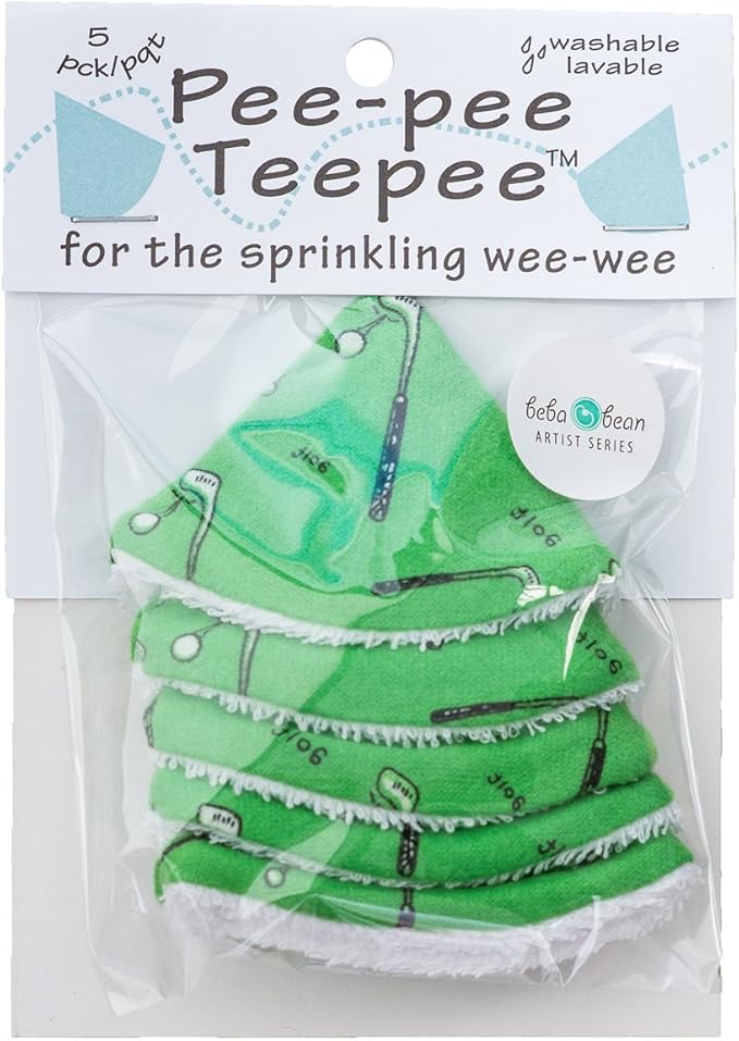 Beba Bean Pee-pee Teepee Golf Green - Cello Bag, 5 Golf Teepees