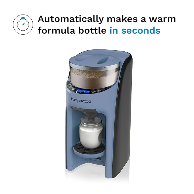Baby Brezza Formula Pro Advanced Formula Dispenser Machine - Automatically Mix a Warm Formula Bottle Instantly - Easily Make Bottle with Automatic Powder Blending, Slate