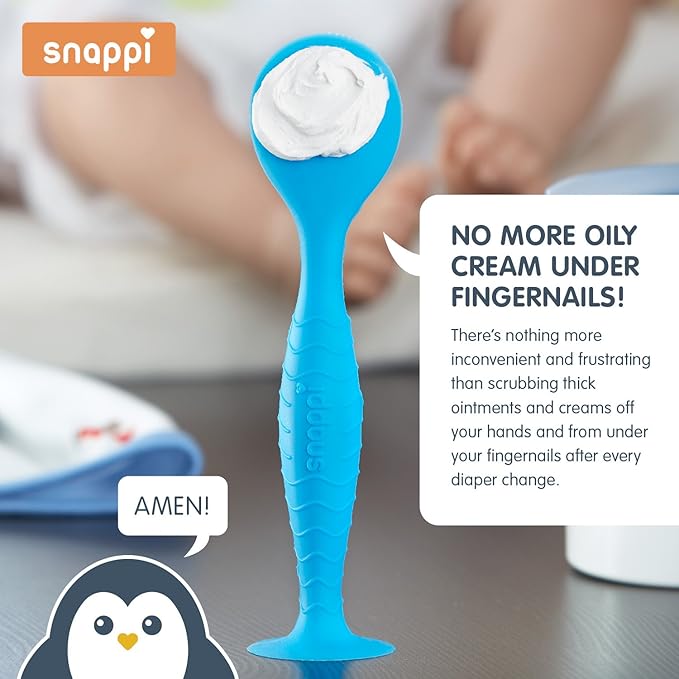 Ergo Brush Diaper Cream Applicator for a, Cotton White, Size No Size