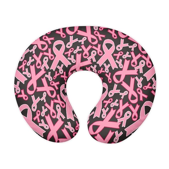 Pink Ribbon Nursing Pillowcase Nursing Pillow Cover, Breast Cancer Awareness Soft Breathable for Moms Baby Nursing Pillow Cover Nursing Pillowcase