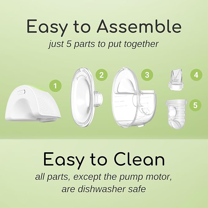Ardo Melia Wearable, Hands-Free Breast Pump - Hospital Grade, Strong Suction, Long Battery Life, Ultra Discreet, Portable, Easy-to-Clean, 6 oz Capacity, Includes 24mm & 19mm Inserts