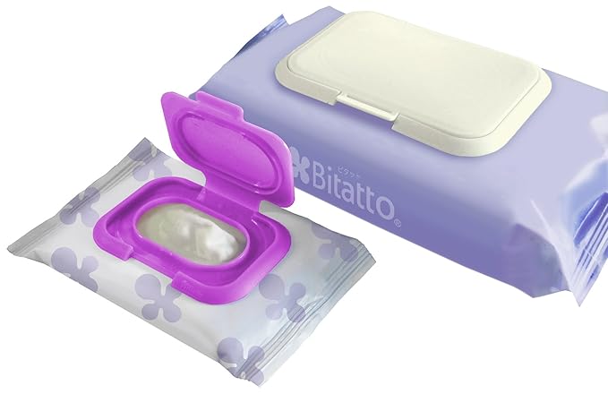 Handy 2 Pack of Baby Wipe Cases (Normal & Mini Size) Japan (Purple)