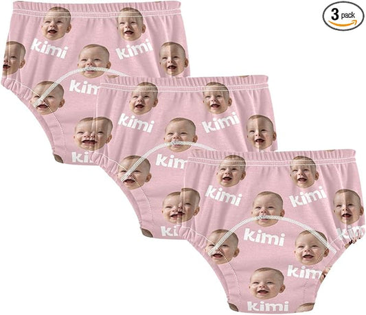 Joko Ivery 1 Pink Custom Potty Training Pants Cotton Traning Potty Panty for Boys Toddlers Girls 2T 3Pcs