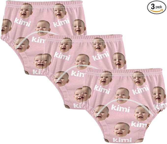 Joko Ivery 1 Pink Custom Potty Training Pants Cotton Traning Potty Panty for Girls Toddlers Boys 3T 3Pcs