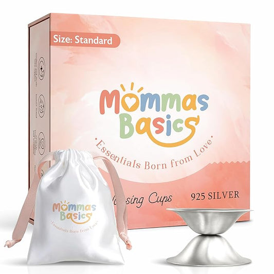 925 Silver Nipple Cups | Nipple Covers for Breastfeeding, Nursing Cup & Nipple Shields for Breastfeeding Newborn | Silver Cups, Breast Shield & Breastfeeding Essentials