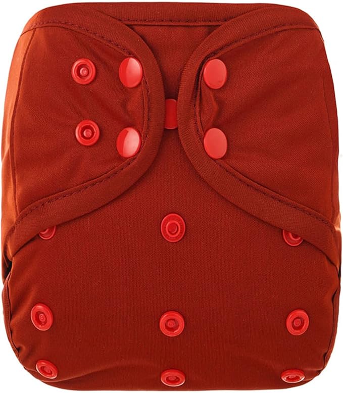 OsoCozy One Size Cloth Diaper Covers - Adjustable Snap Fit & Double Leg Gussets for Baby Boys & Girls from 8-35 Pounds. Use with Prefold, Flat or Fitted Cloth Diapers or Snap-in Inserts.