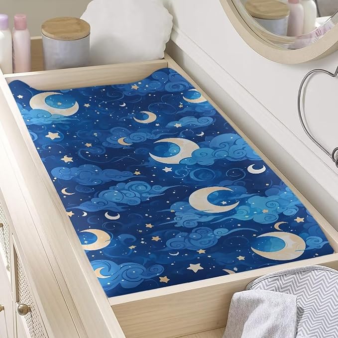 Changing Pad Covers for Boys Girls Carddle Sheet Set for Baby Boys Girls Breathable & Washable Cover