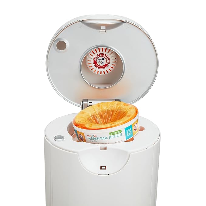 Munchkin® Refill Set for Step™ and Pail™ Diaper Pails - Includes 2 Refill Rings and 1 Puck™ Baking Soda Cartridge
