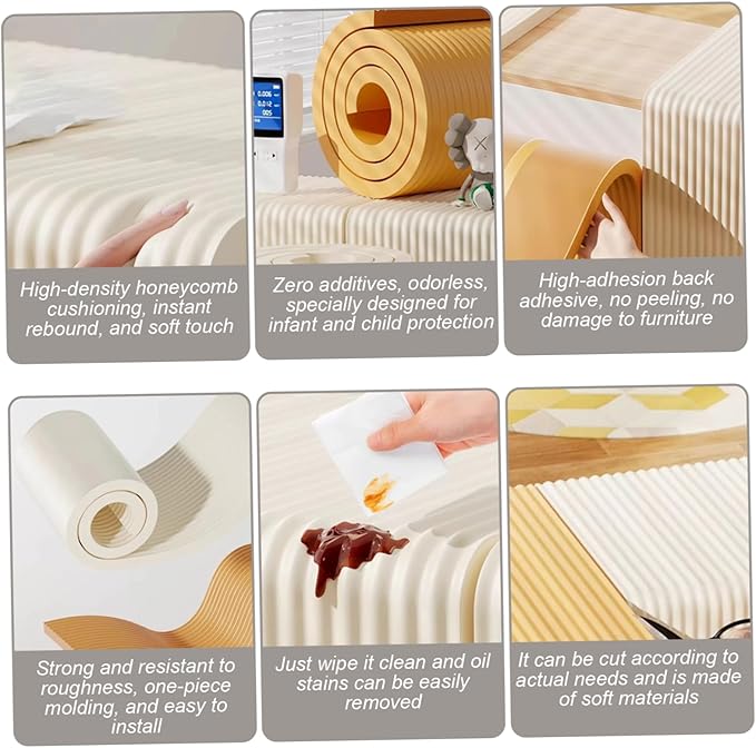 Crib Padding for Sides 79x8 Soft High Elasticity Thickened NBR Padded Wall Panels Water Resistant Crib Bumper Pads for Wall Table Cabinet Desk