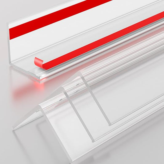 30x30mm Self Adhesive Corner Guard, 4pcs 47.2" Wall Corner Protector Strip, Flexible PVC Edge Trim, Peel and Stick Corner Protection for Furniture, Wall Edges & Table Corners