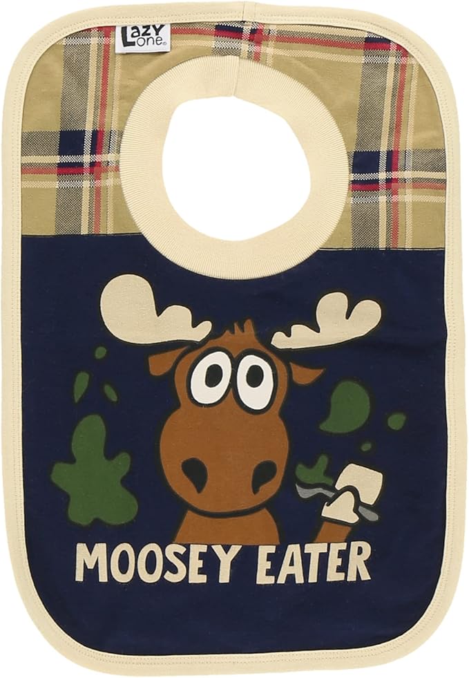 LazyOne Animal-Print Baby Bibs, Cute Baby Shower Gifts