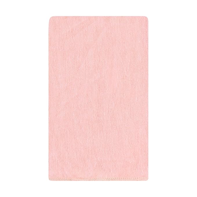Hudson Baby Unisex Baby Cotton Flannel Burp Cloths, Pink Dainty Floral 10 Pack, One Size