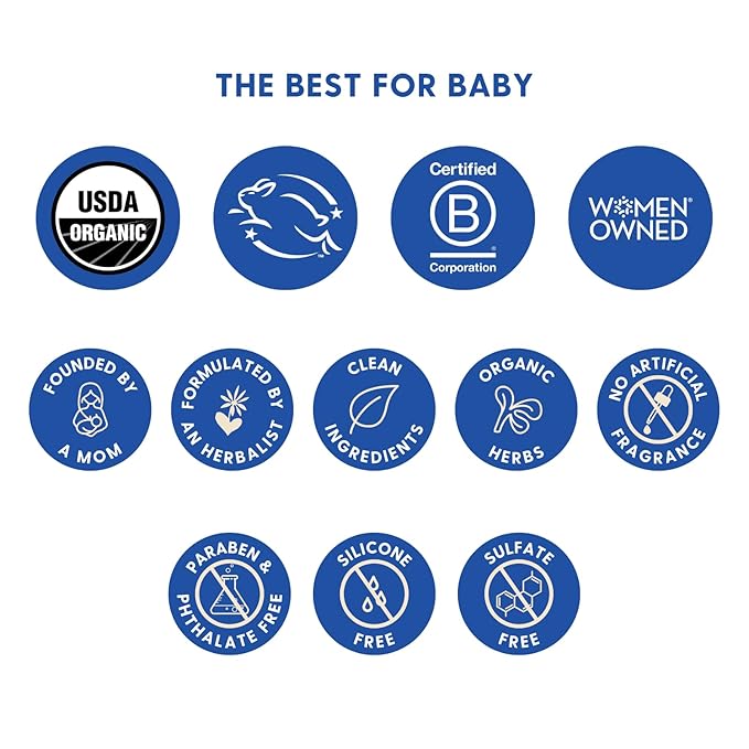 Motherlove Diaper Balm (1 oz) Organic Herbal Diaper Rash Cream—Cloth Safe, Zinc Oxide- Petroleum-Free—Ideal diaper Bag Size