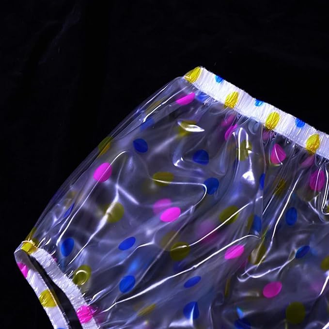 PVC Thick Plastic Underpants High Waist Waterproof Loose Soft Silent ABDL Diaper Briefs Incontinence Pants Adult Panties