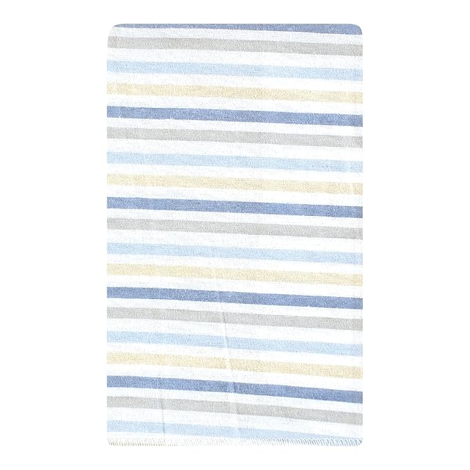 Hudson Baby Unisex Baby Cotton Flannel Burp Cloths 10-Pack, Multi Color Boy Elephant, One Size