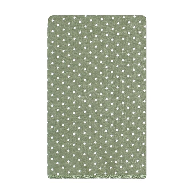 Hudson Baby Unisex Baby Flannel Burp Cloth 10pk, Sage Floral, One Size