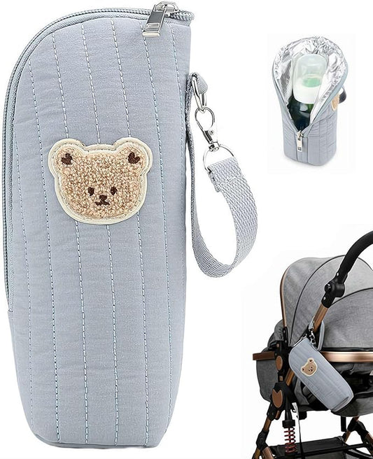 Insulated Baby Bottle Bag,Baby Bottle Carrier, Babyy Bottlle Cooler Bag,Portable Tote For Breast Milk Storage Preservation Transport Daycare Travel Portable Daycare Bottlle Bags