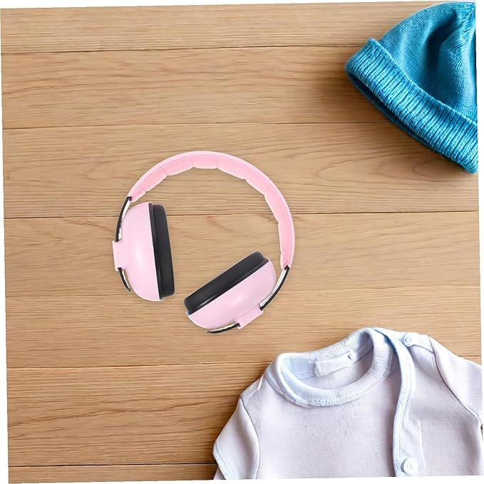 Milisten Baby Ear Protection Newborn Noise Reduction Earmuffs for Toddlers Children Kids Sleeping Hearing Damage Pink