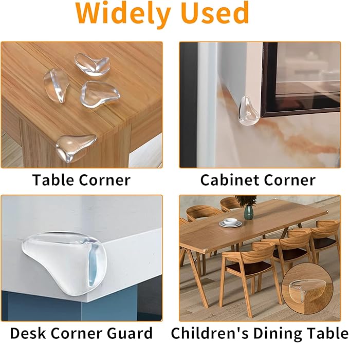 Corner Protector for Baby,Clear Furniture Corner Guard & Edge Safety Bumpers for Table Corner Edges & Sharp Corners,12 Pack