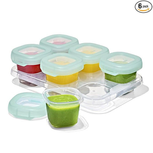 OXO Tot Baby Blocks Freezer Storage Containers (2 Oz.) - Opal