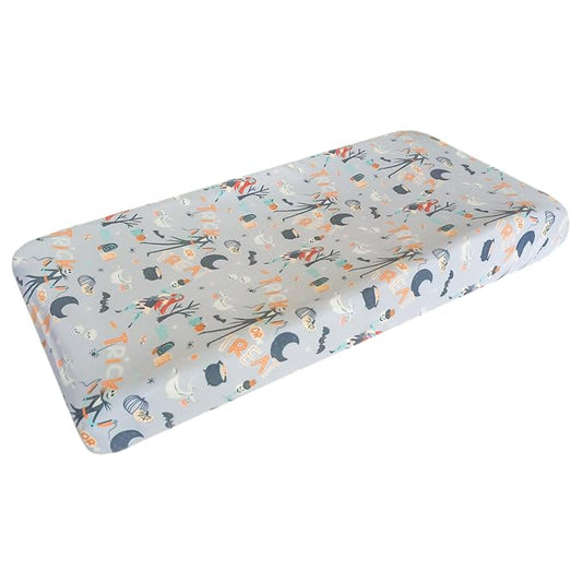 Copper Pearl Premium Knit Diaper Changing Pad Cover 'Nightmare Before Christmas'