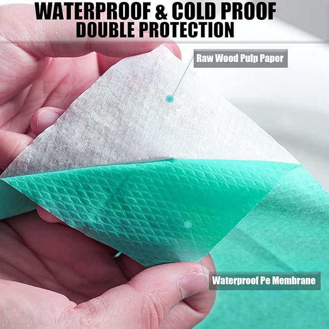 Rgqphantom 80 Pack Toilet Seat Covers Disposable 16x24 Inch XL Portable Toilet Liners Travel Seat Cover for Outdoors,Hotel, Hospital, Travel, Public Toilet Seat Cover (80pack, GREEN)