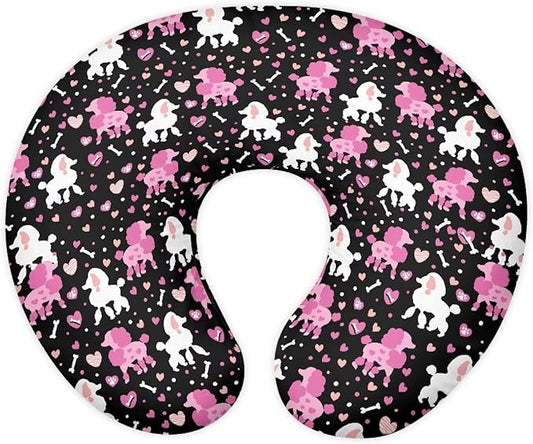 Poddle Dog Nursing Pillow Cover for Newborn Breastfeeding Pillow Slipcover Hidden Zipper Design Nursing Pillow Case U-Shaped Soft and Skin-Friendly