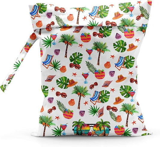 Waterproof Cloth Diaper Wet Dry Bag Reusable Travel Beach Pool Daycare Soiled Toddler Items Yoga Gym Bag for Swimsuits Wet Clothes Bags - Life Is Better At The Beach