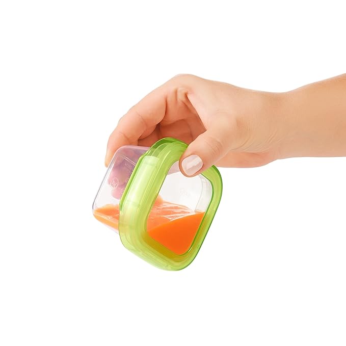 OXO Tot Baby Blocks Freezer Storage Containers 4oz- New Colors Available
