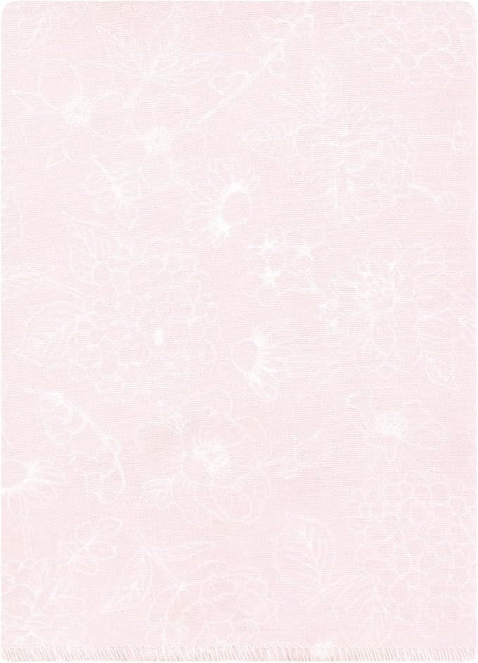 Hudson Baby Unisex Baby Cotton Flannel Burp Cloths Bundle, Vintage Blossom, One Size