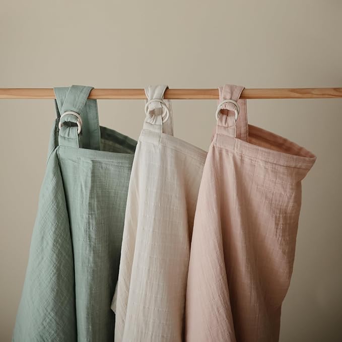 mushie Nursing Cover (Blush) | 100% Breathable Organic Cotton | Breastfeeding Privacy