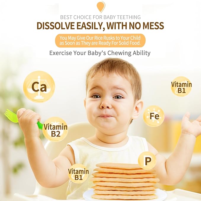 Baby Mum-Mum Gentle Teething Crackers, Vegetable, Apple, Banana Variety Pack | 24 Count (Pack of 3) | Gluten Free, Allergen Free, Non-GMO | Baby Snacks, Teether Relief Rice Rusk Cookies for Toddlers
