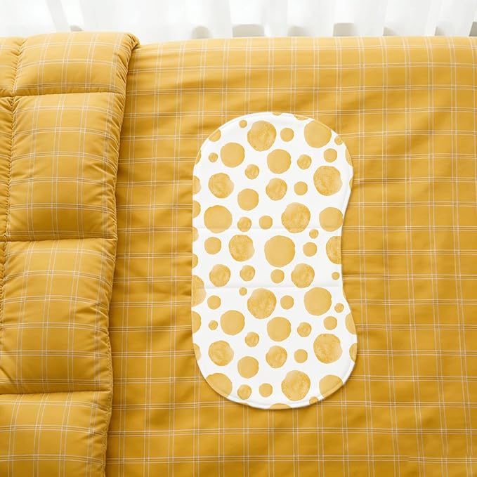 5 Pack Baby Burp Cloths for Boys Girls, Soft Cotton, Yellow Sunflowers Theme Design, Super Absorbent Baby Burping Cloths for Newborns, Machine Washable and Reusable Baby Spit-Up Cloths