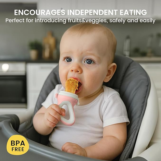 Lulyboo Infant to Toddler 3-Stage Self-Feeder Set Silicone Tips | BPA-Free, Ergonomic Handle, Safe Choking-Free Feeding for Baby and Toddler Ages 4-24 Months, Perfect for Soft Foods Independent Eating