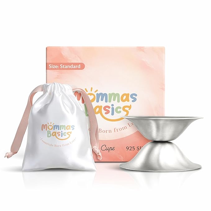 925 Silver Nipple Cups | Nipple Covers for Breastfeeding, Nursing Cup & Nipple Shields for Breastfeeding Newborn | Silver Cups, Breast Shield & Breastfeeding Essentials
