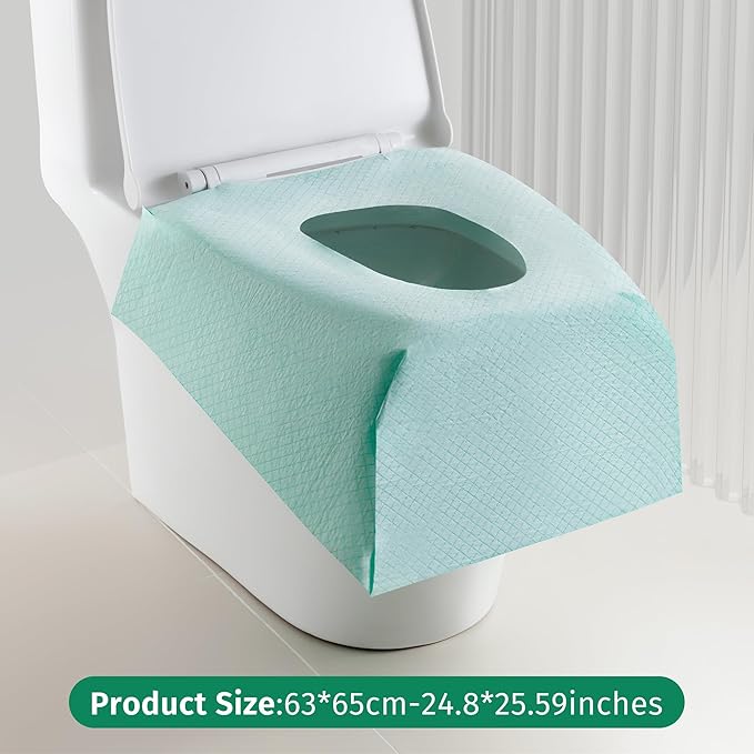 Toilet Seat Covers Disposable 20 Pack,Full Coverage Waterproof Toilet Seat Cover for Adults and Kids Potty Training,Travel Accessories for Public Restrooms