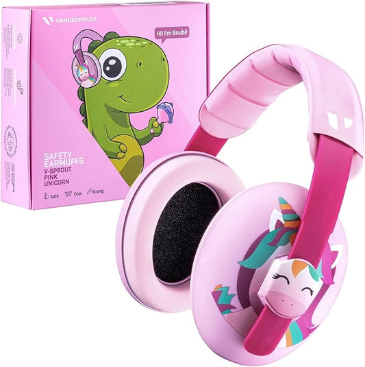 Vanderfields - Hearing Protection Ear Muffs - Over 33 dB (2K Hz) Broad Noise Cancelling Sound Reduction - Baby and Toddlers