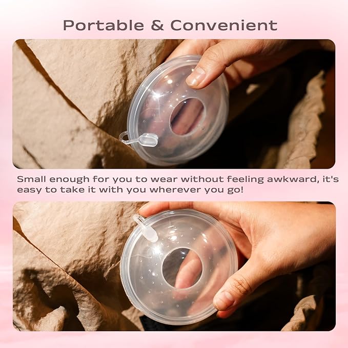 Milk Collectors for Breastfeeding Breast Milk Collector Milk Catcher for Breastfeeding BPA-Free Post Partum Essentials Breast Feeding Essentials (1oz/30ml, 4 Counts)