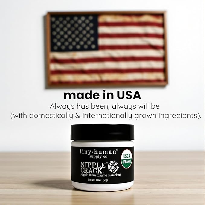 Organic Nipple Cream, Nipple Crack Lanolin Free Nipple Butter (2 Pack), Balm for Breastfeeding Mothers, No Need to Wash Off, Safe for Baby and Mama