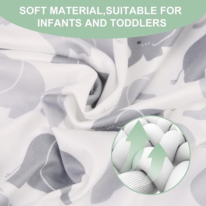 Pillow Covers Compatible with Boppy Nursing Pillows,Pillow slipcover Compatible with Boppy Breastfeeding Pillows,Cover Only Pillow Not Included