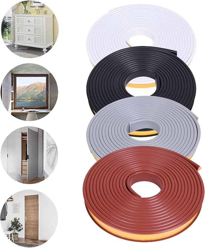 U-Shape Edge Banding, 16.4ft Self Adhesive Veneer Edging,TPE Flexible Furniture Edge Protector for Cabinet Repair Furniture Restoration (36MM, Black)