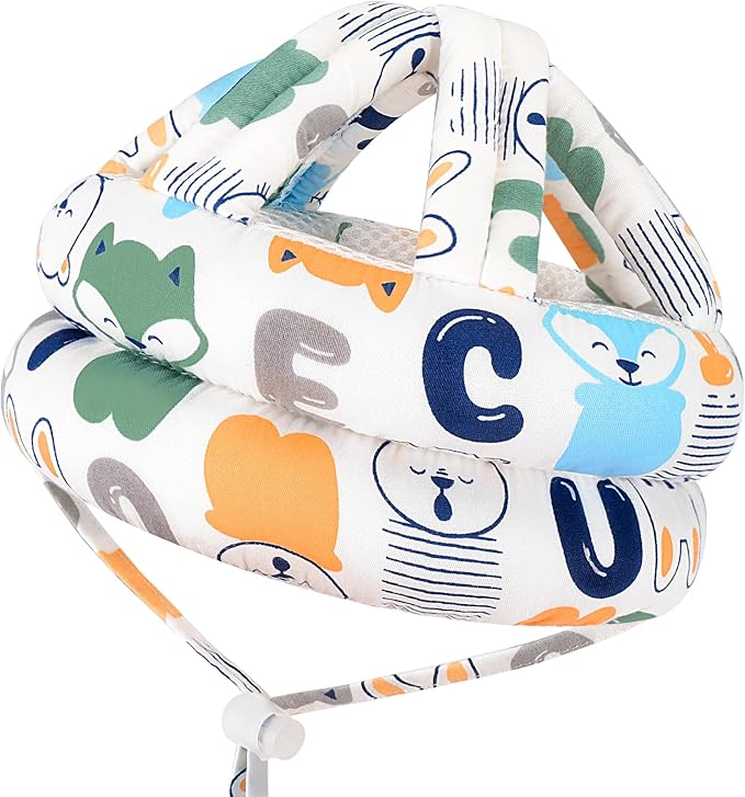 Accmor Baby Helmet for Crawling Walking, Cute Toddler Head Protector Adjustable No Bumps and Soft Cushion, Breathable Infant Safety Cap for Boys Girls Learning to Walk