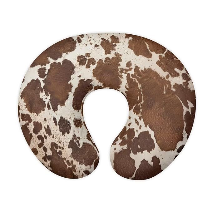 Brown Cow Nursing Pillow Support Cover Stain Resistant Portable Fabric Baby Nursing Pillow Cover for Baby Nursing Pillow Cover, Green Christmas Decor