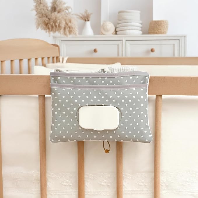 HAMUR Baby Diaper Bag Organizer – Compact & Foldable Stroller Pouch for Newborn Essentials | Travel-Friendly | Fits Boys & Girls ( Fox)